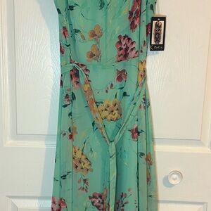 Studio Green Sweetheart Neck Maxi Dress